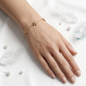 Flower chain bracelet