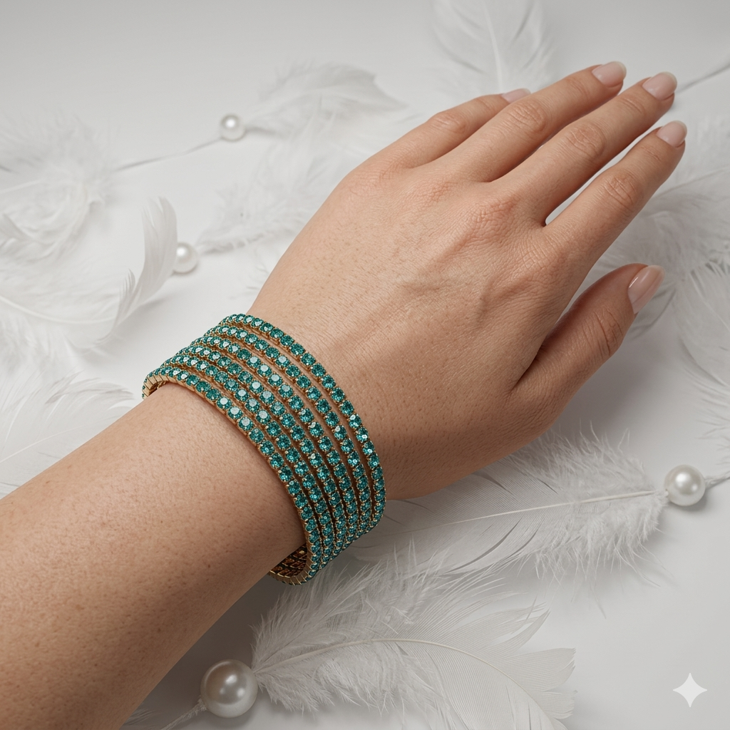 Tennis Streachable Bracelet Set