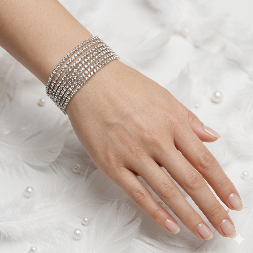Tennis Streachable Bracelet Set