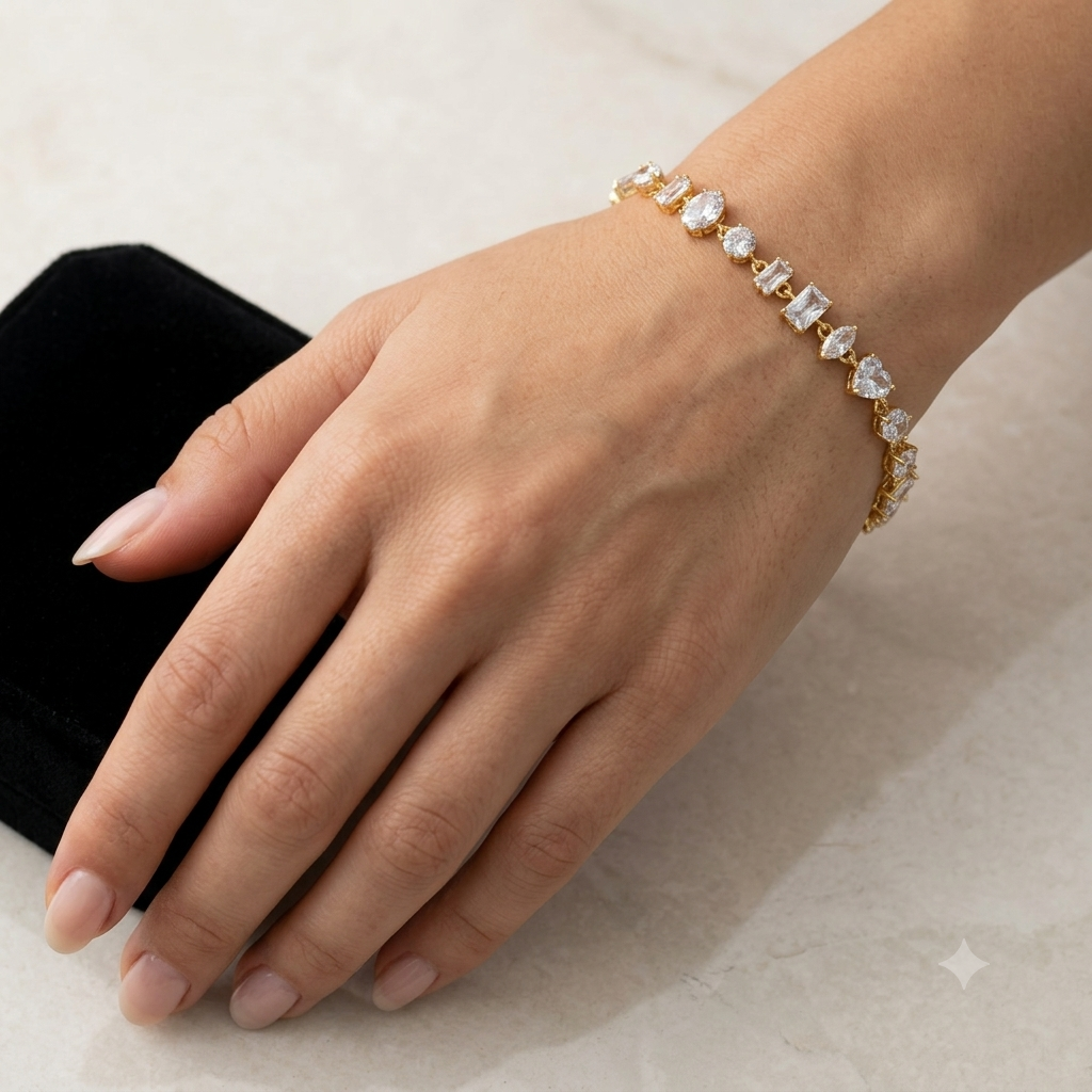 White stone bracelet