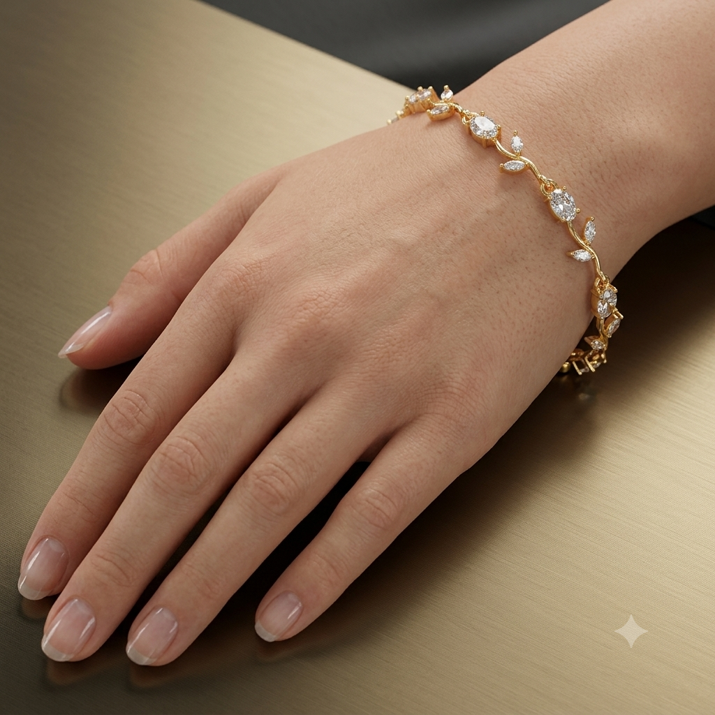 White tulip bracelet - Image 2